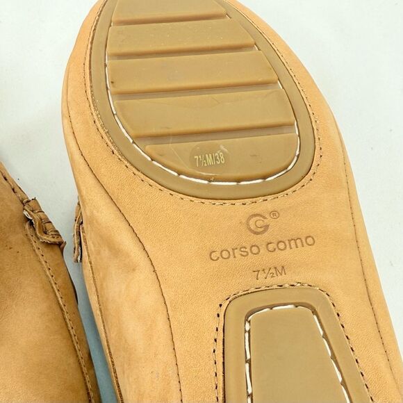 Corso Como BIRGITTA Light Brown Soft Leather Tassel Toe Driving Loafers - Picture 12 of 16